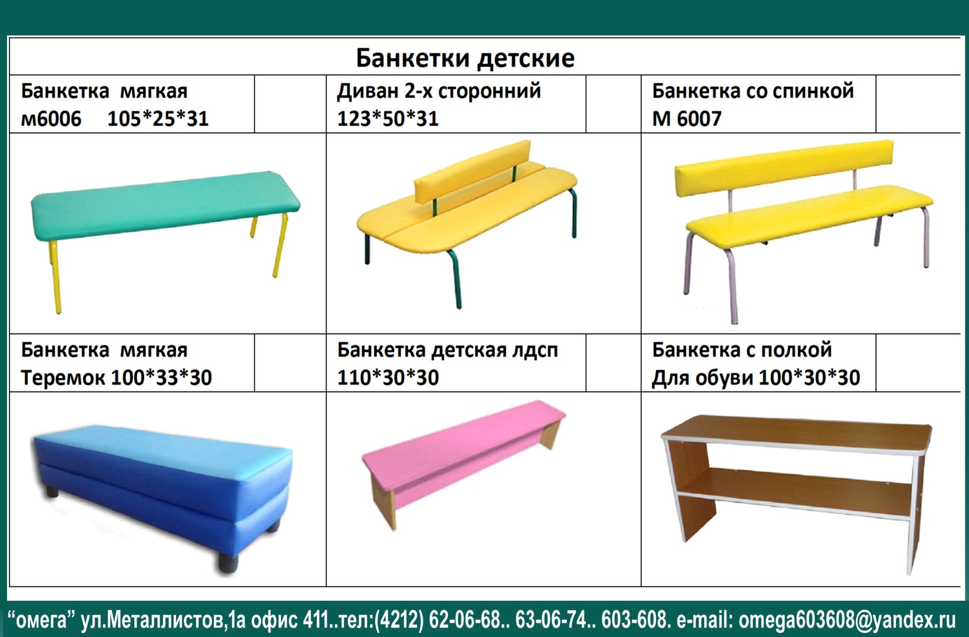Основные размеры столов и стульев для детских садов по санпину